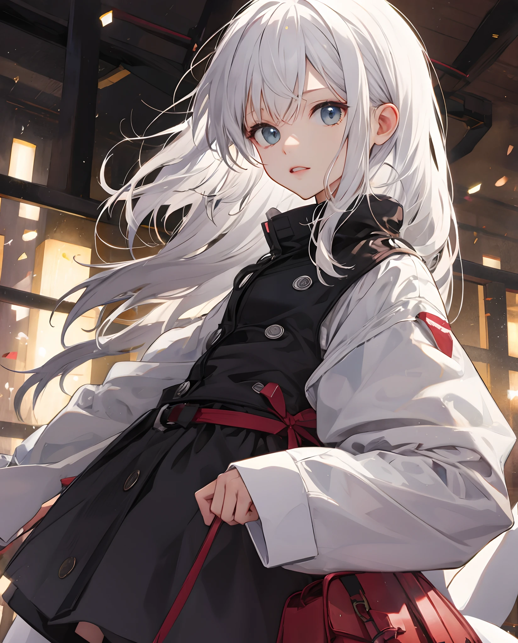 White-haired 