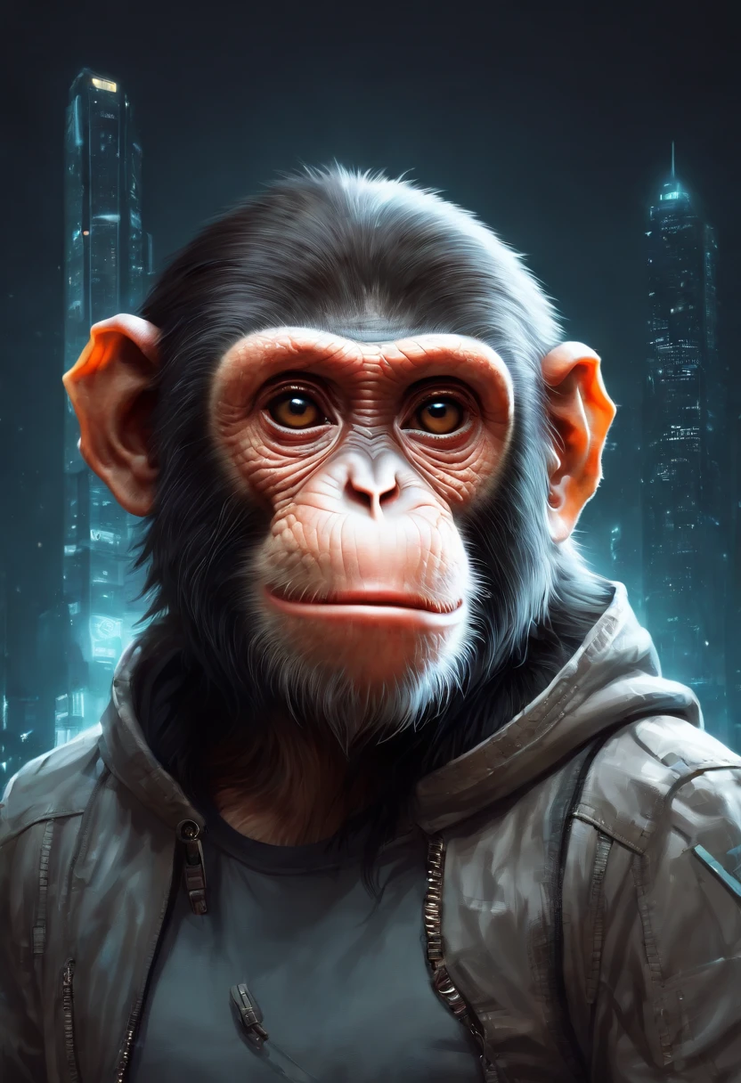 Una figura de mono futurista, con luces en los ojos, surrounded by Vibraprint Ready vector t-shirt design, Illustration of the cyberpunk monkey, perfil, sticker, Fondo blanco limpio, vector profesional, High detail, T-shirt design, Graffiti, Paisaje urbano vibrante y futurista.Una figura de mono futurista, con luces en los ojos, surrounded by Vibraprint Ready vector t-shirt design, Illustration of the cyberpunk monkey, perfil, sticker, Fondo blanco limpio, vector profesional, High detail, T-shirt design, Graffiti, Paisaje urbano vibrante y futurista.