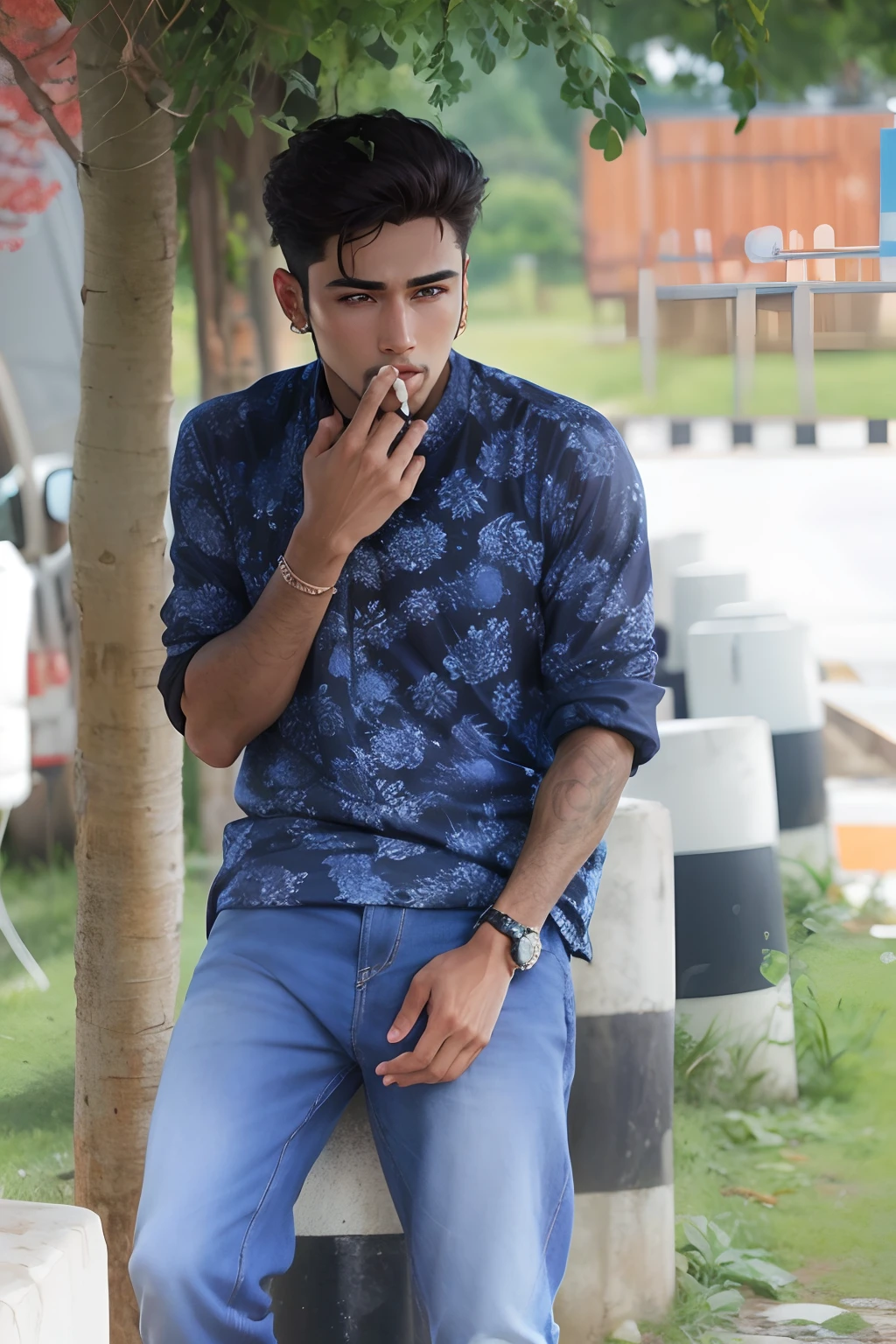 change bacground handsome boy realistic face 8k ultra realistic