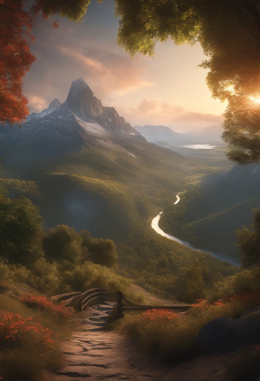 Masterpiece, best quality, high quality, extremely detailed CG unity 8k wallpaper, landscape, outdoor, sky,