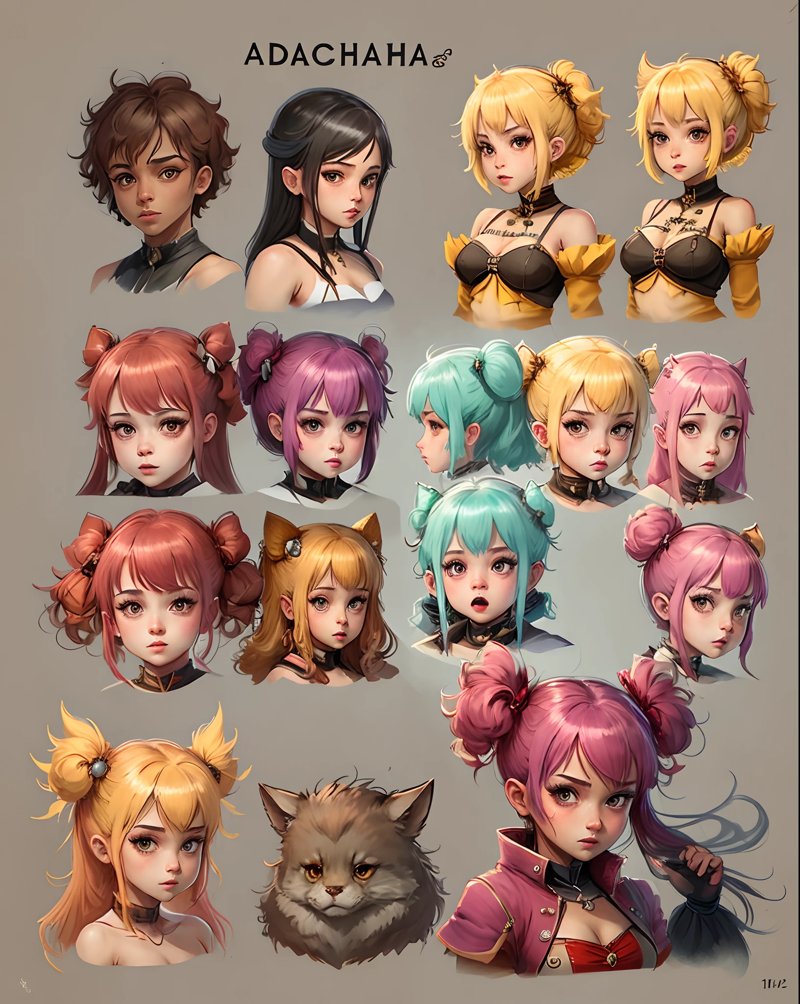 Create some new characters, based on cartoons --auto --s2