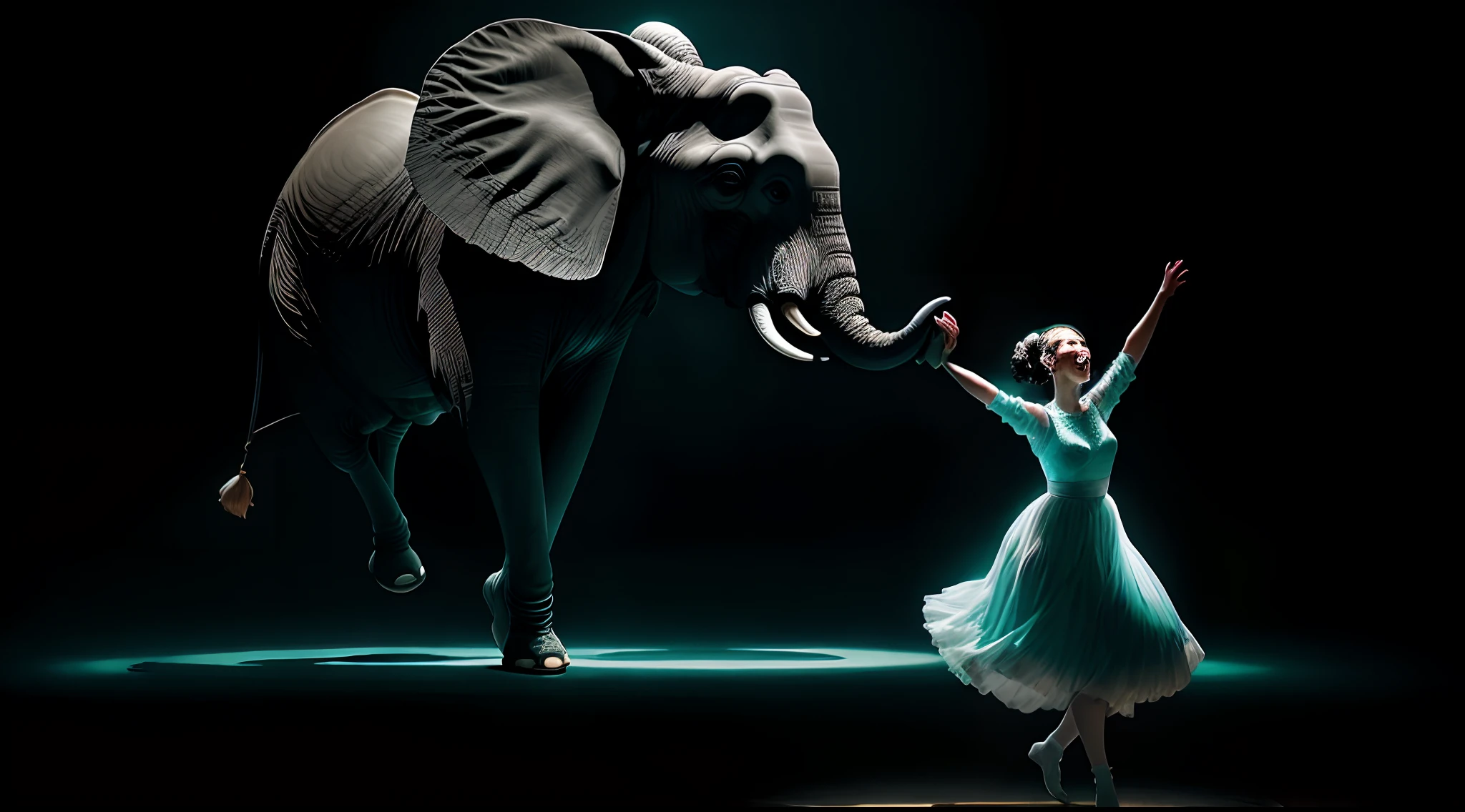 A dancing elephant