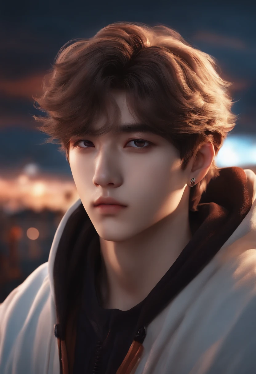Mudar de fundo Anime bonito realista rosto 8k ultra realista Na Jaemin