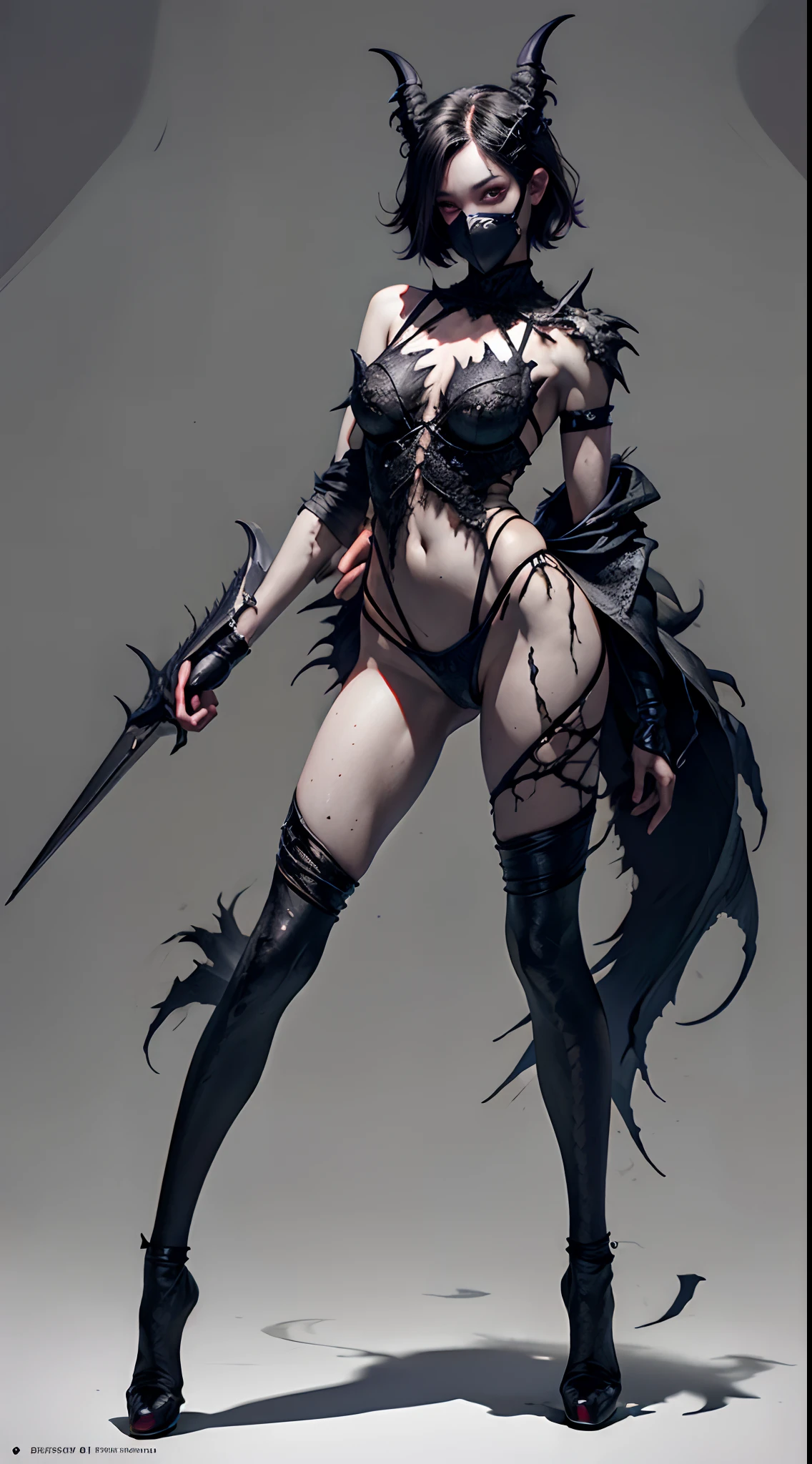 (Best Quality,4K,High resolution), Devil Girl,(Best Quality,4K,High resolution), atypical changes in which the body is covered with jet-black fur,,,well-muscled、 transform,An abnormal,sharp eye,Red glowing eyes,Facial expression enhancement,,Changing the Appearance of a Transform,Beastification,buttle,Reproduce delicate and realistic skin texture in detail,musculature、Realistic portrayal,Vibrant colors,expresive,Classic background(Best Quality,4K,High resolution), Comical appearance,(Best Quality,4K,High resolution), 18yo woman, Purple highlights on black hair,Boyish Belly Shorthair 、disheveled short hair, Cool Woman,Beastification,Cold eyes ,sharp eye,Red and black torn clothes with intricate decoration,comic strip,animesque,Comical illustration,busy,Deformed cute illustration,Full body projection,Doomsday World,Fighting,Dark worldview,Delicately reproduced dynamism、Combat stance
