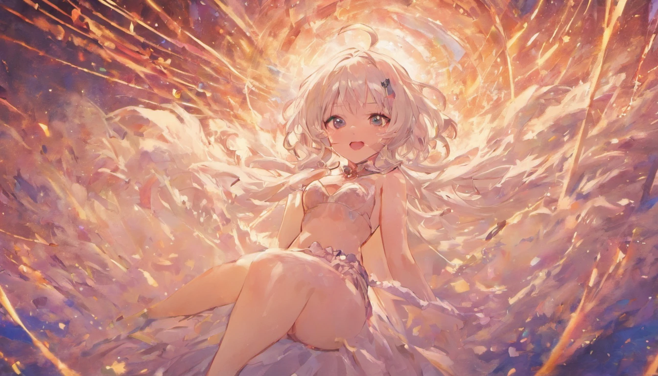 masterpiece, best quality, 1girl, white hair, smiling, looking at viewer, adult, fully mature, masturbation, natural pubic hair, big boobs, nice ass, , erotic poses