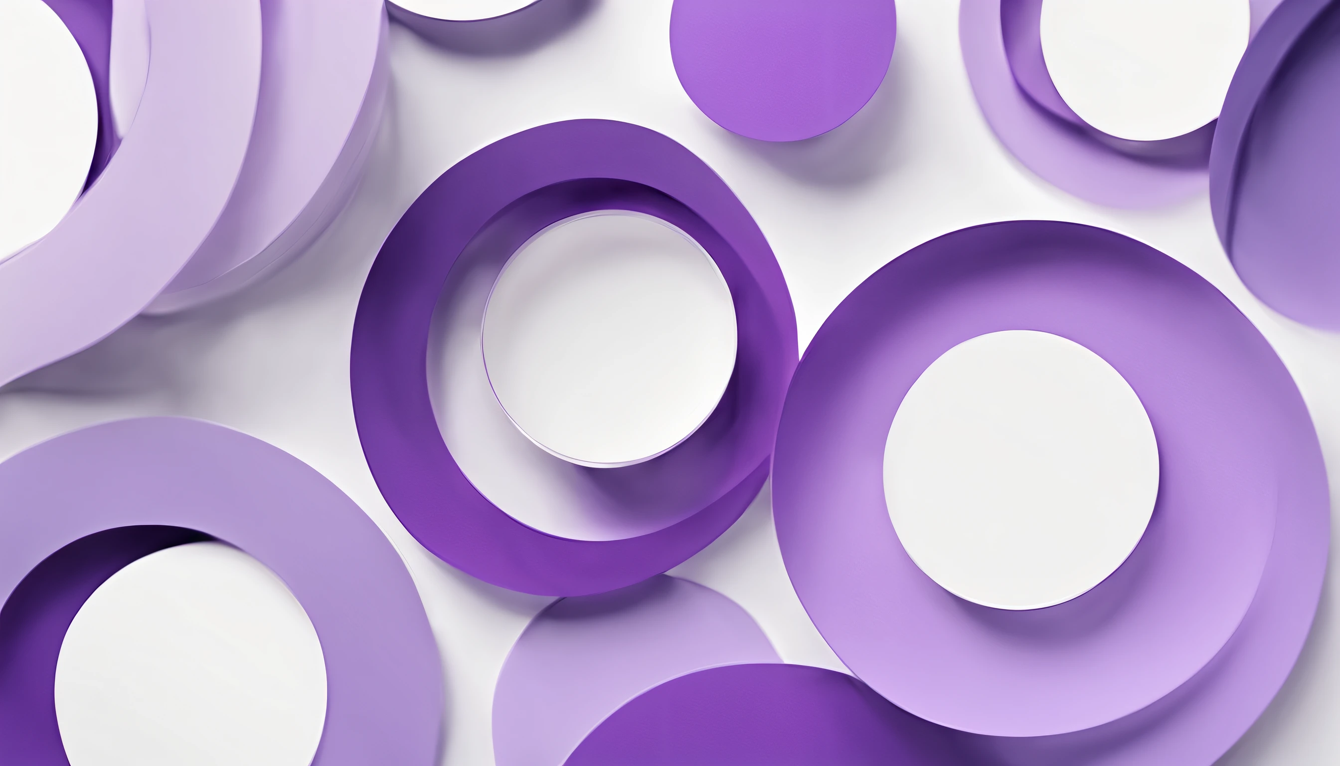 (best quality,4k,8k,highres,masterpiece:1.2), overlapping circles (purple,lilac), vibrant colors, abstract art, soft lighting, minimal, geometric