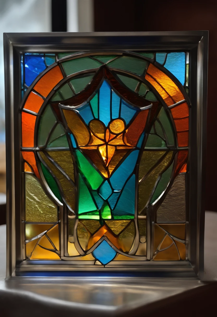 Image of aluminum miter with logo ((Residece Glass))