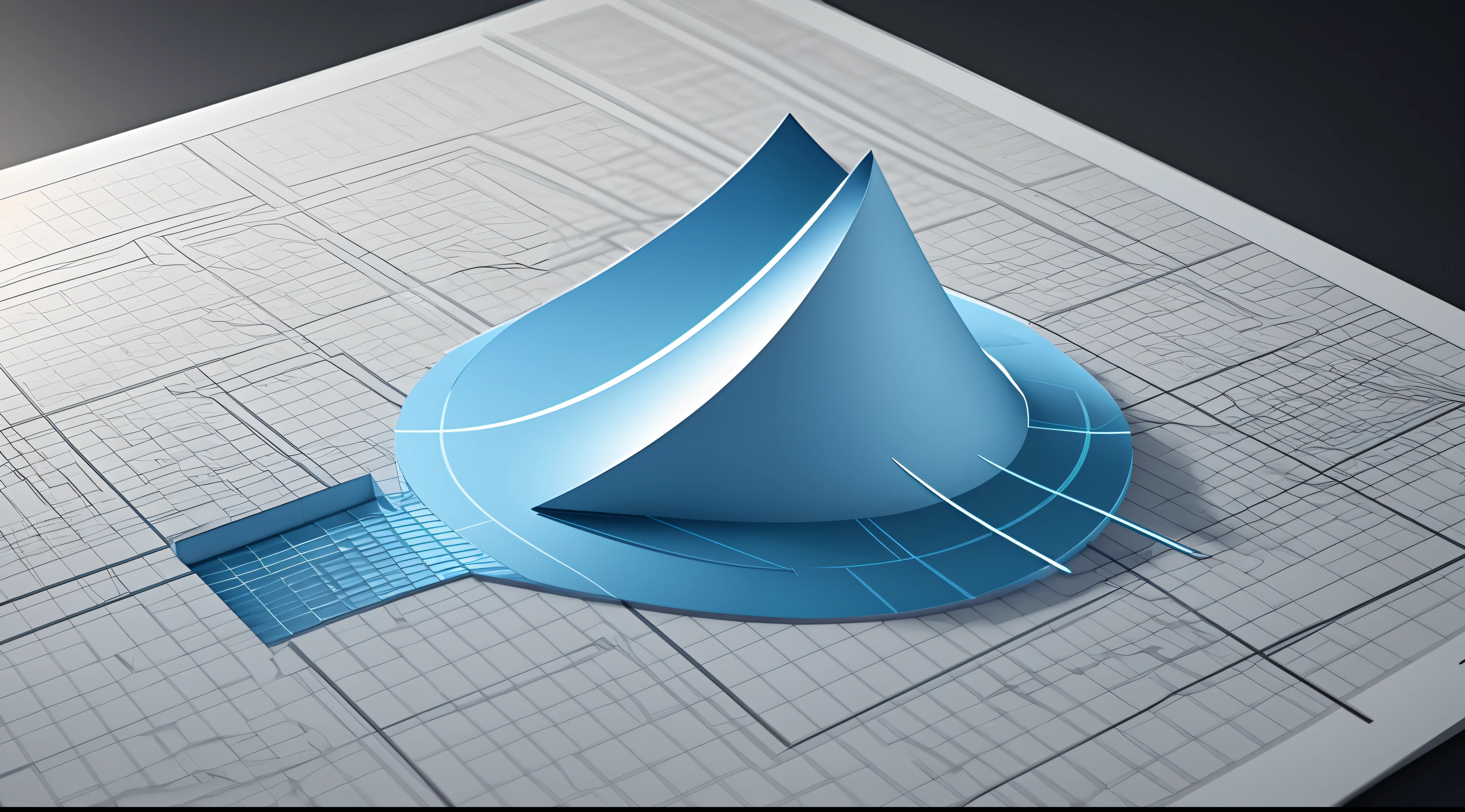 Engaging 3D visualization featuring stunning graphs、glinting