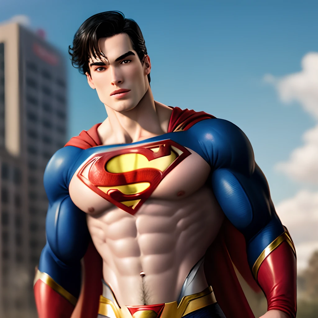 Superman hairy body