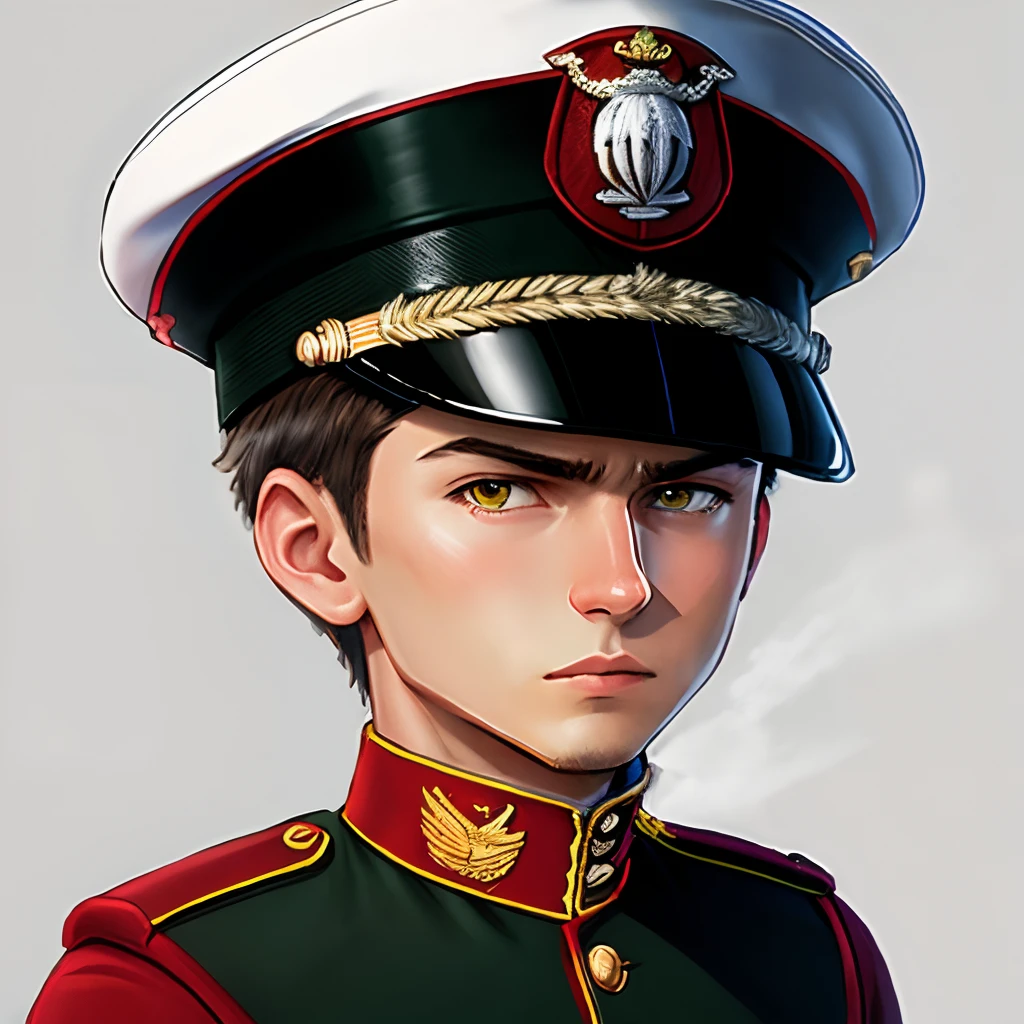 Make a cartoon logo of first marine division