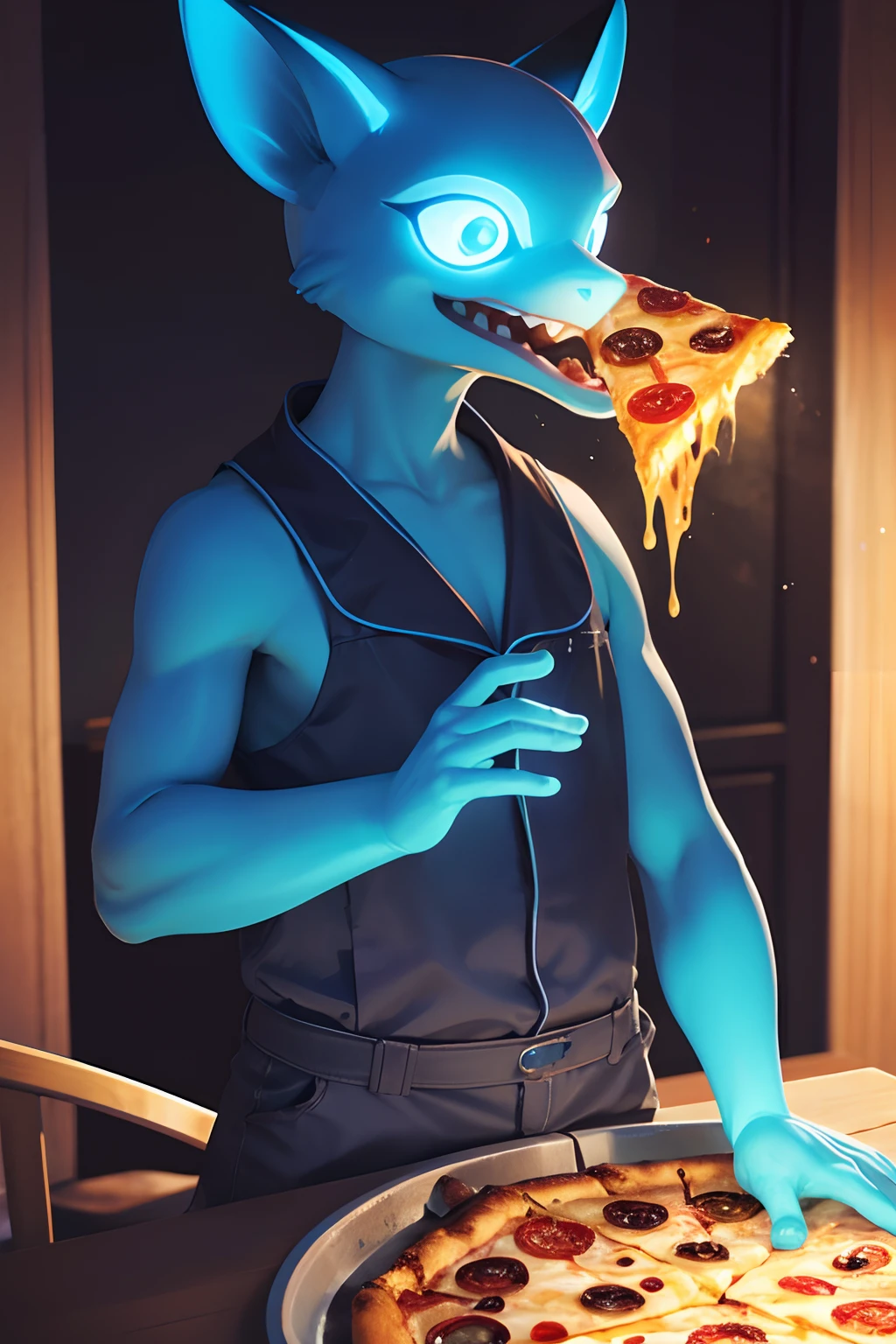 pizza, bioluminescence