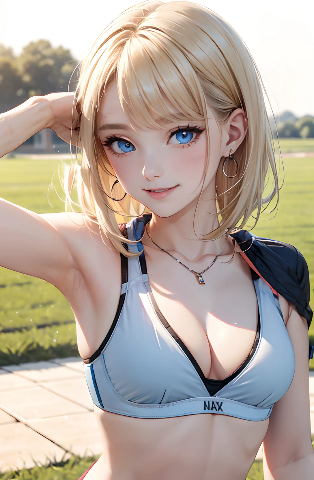 Stroking your hair、Sportsbra