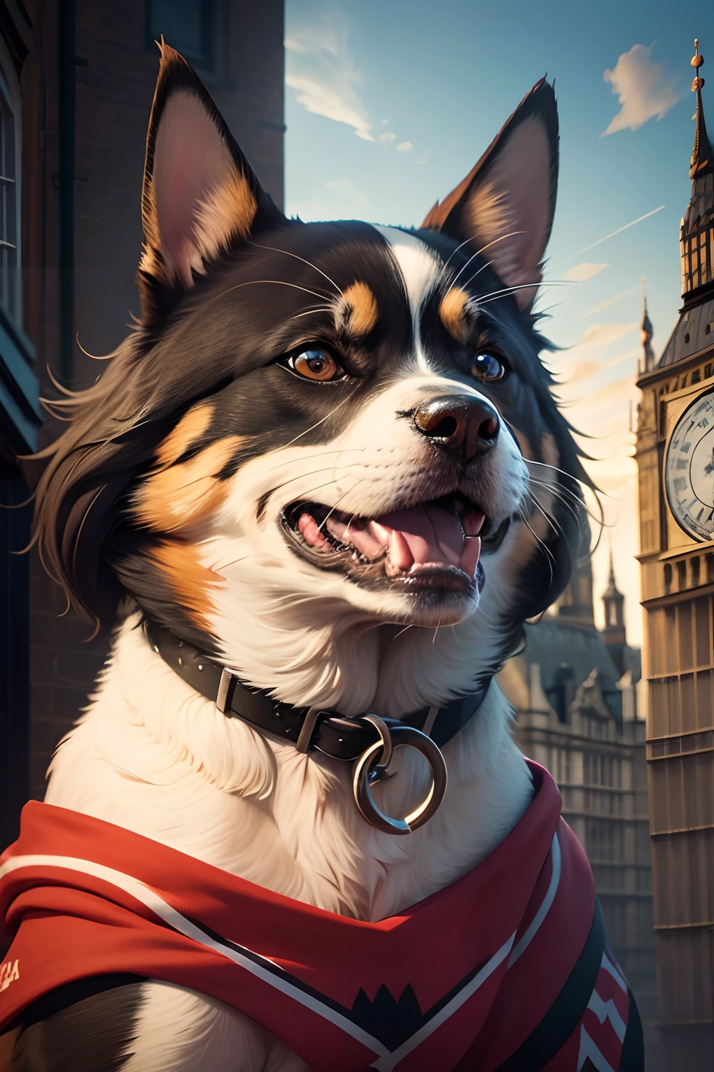 A dog with a cat's head attacks London