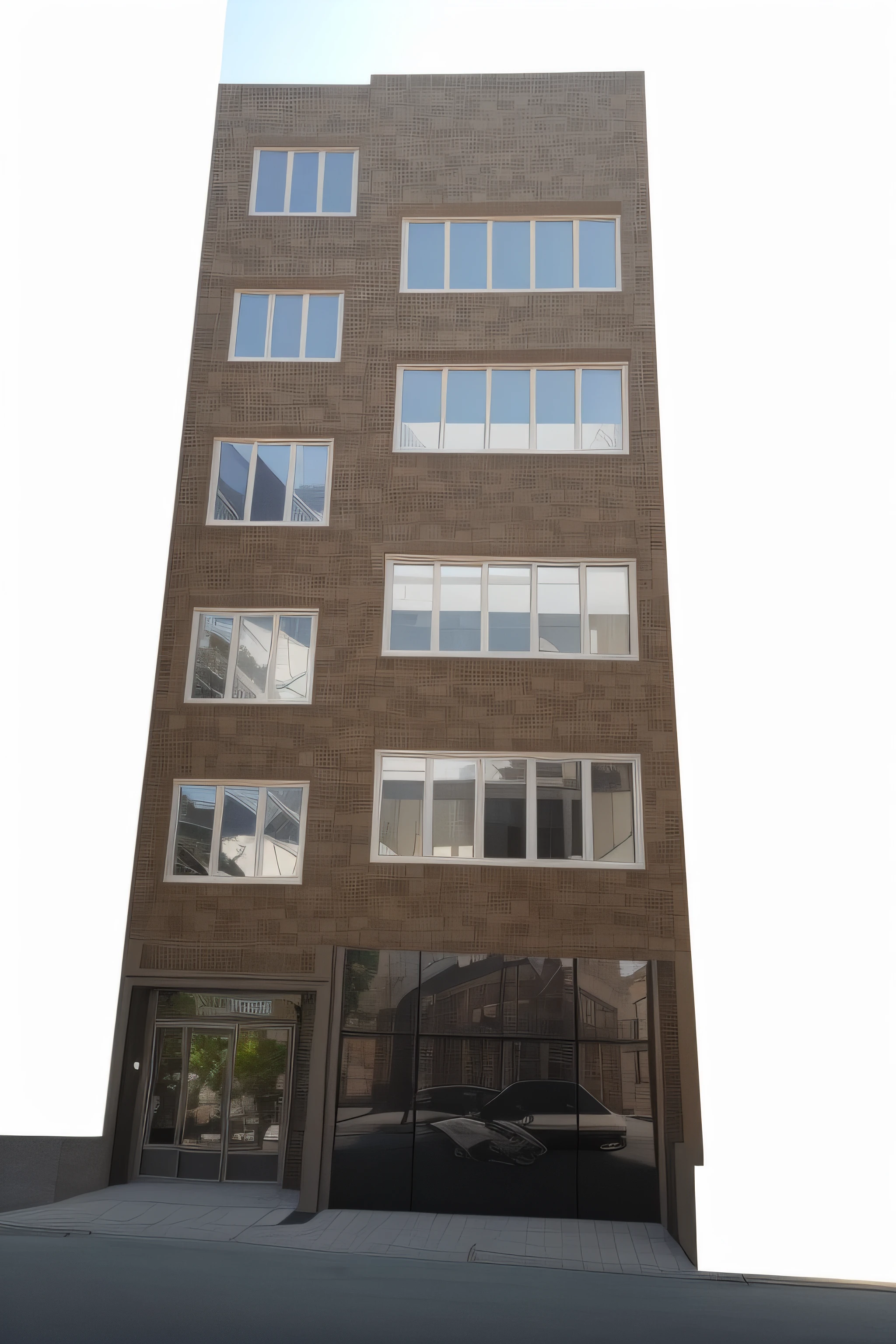Design the facade of the building for this photo