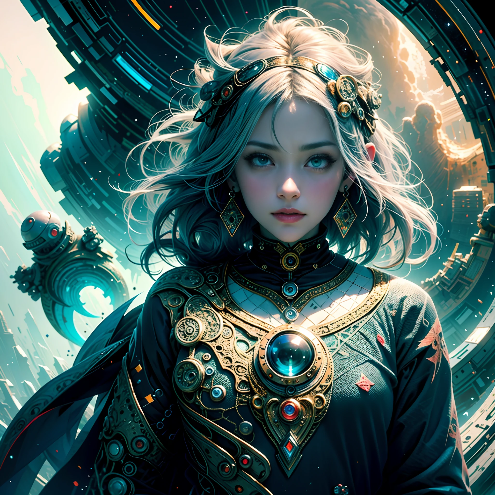 official art, unity 8k wallpaper, ultra detailed, beautiful and aesthetic, High quality, beautiful, masterpiece, best quality, (zentangle, mandala, tangle, entangle:0.6),