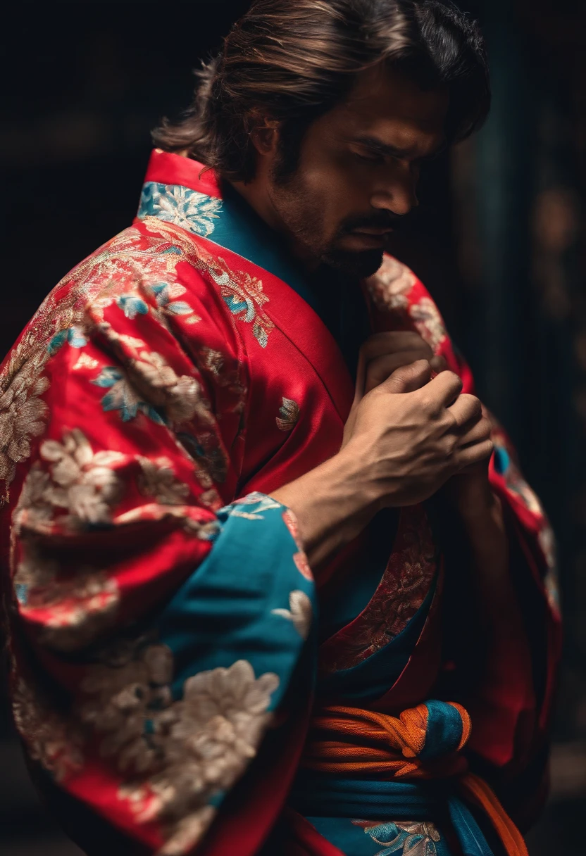 Lobo com kimono de Judo
