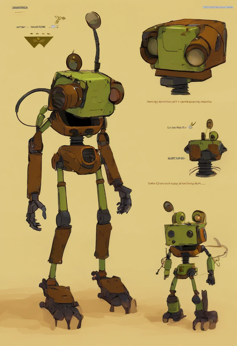 The base is taken from Springtrap from "Five Nights at Freddy's 3". This is an endosuit, which looks quite old and worn out, with visible wires and mechanisms.

Costume increased to 2,5 meters, which makes it imposing and exciting. It also increases the physical strength of the suit.

In the color palette "Wall-ee". The main brown color of Springtrap is replaced by rust and yellow color WALL-E, Creating a sense of antiquity, But a friendly robot.

The head and arms of the costume are decorated with details from "Wall-ee". Wall-ey's eyes replace Springtrap's standard eyes, Adding expressiveness. The head and arms are also taken from the WALL-E design, which makes the appearance of the endosuit more friendly.

The main functionality of the endosuit is preserved from Springtrap, But some innovations are added from "Wall-ee", including compact tools, Built-in arrows, and advanced eye-to-eye imaging systems.