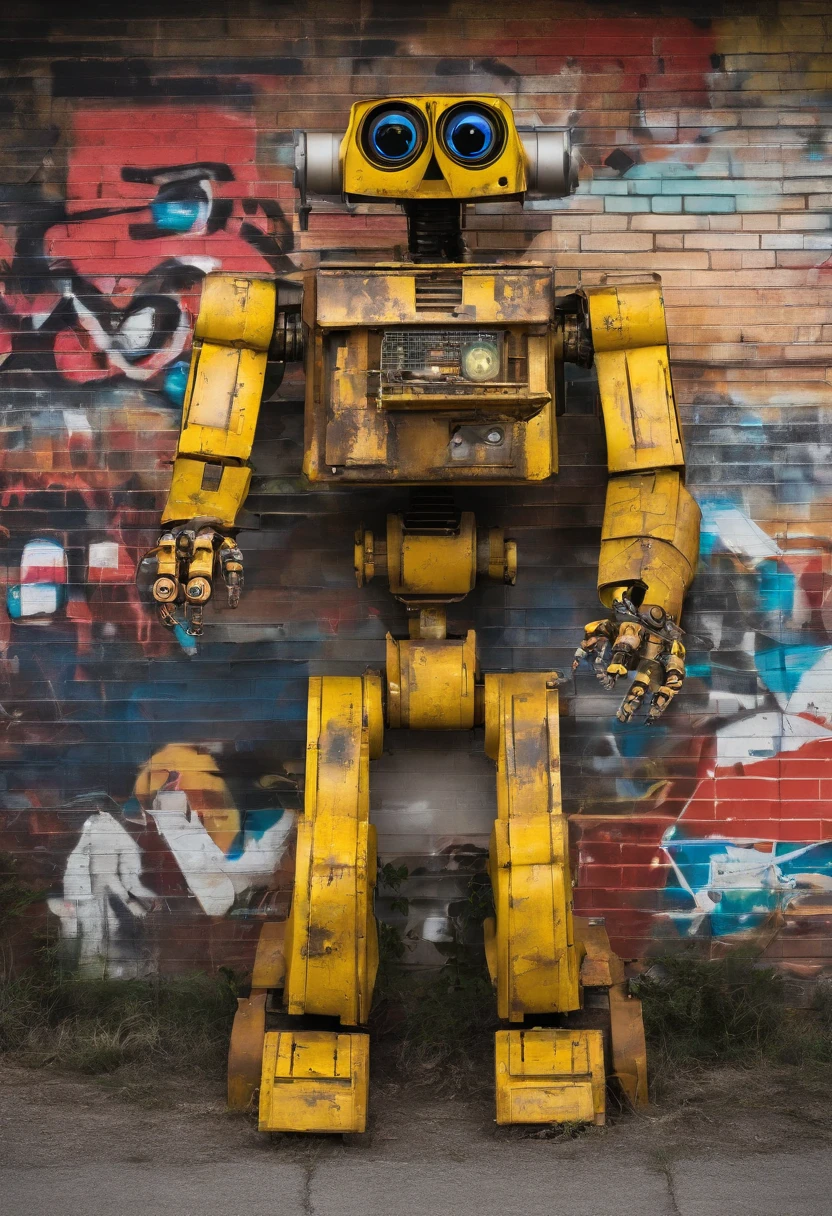 The base is taken from Springtrap from "Five Nights at Freddy's 3". This is an endosuit, which looks quite old and worn out, with visible wires and mechanisms.
Costume increased to 2,5 meters, which makes it imposing and exciting. It also increases the physical strength of the suit.
In the color palette "Wall-ee". The main brown color of the Springtrap is replaced by rust and yellow color WALL-E, Creating a sense of antiquity, But a friendly robot.
The head and arms of the costume are decorated with details from "Wall-ee". Wall-E's eyes replace the standard Springtrap eyes, Adding expressiveness. The head and arms are also taken from the WALL-E design, which makes the appearance of the endosuit more friendly.
The main functionality of the endosuit is preserved from Springtrap, But some innovations are added from "Wall-ee", including compact tools, Built-in arrows, and advanced eye-to-eye imaging systems.