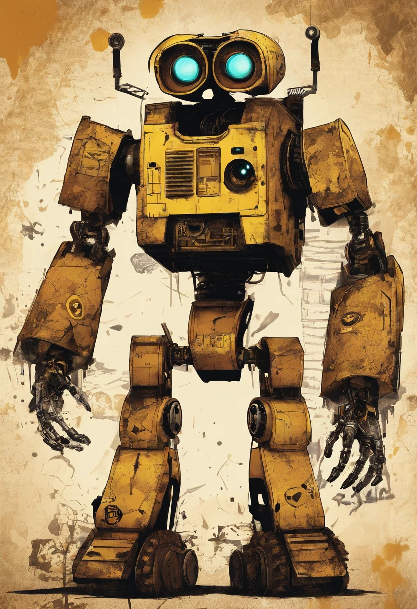 The base is taken from Springtrap from "Five Nights at Freddy's 3". This is an endosuit, which looks quite old and worn out, with visible wires and mechanisms.
Costume increased to 2,5 meters, which makes it imposing and exciting. It also increases the physical strength of the suit.
In the color palette "Wall-ee". The main brown color of the Springtrap is replaced by rust and yellow color WALL-E, Creating a sense of antiquity, But a friendly robot.
The head and arms of the costume are decorated with details from "Wall-ee". Wall-E's eyes replace the standard Springtrap eyes, Adding expressiveness. The head and arms are also taken from the WALL-E design, which makes the appearance of the endosuit more friendly.
The main functionality of the endosuit is preserved from Springtrap, But some innovations are added from "Wall-ee", including compact tools, Built-in arrows, and advanced eye-to-eye imaging systems.