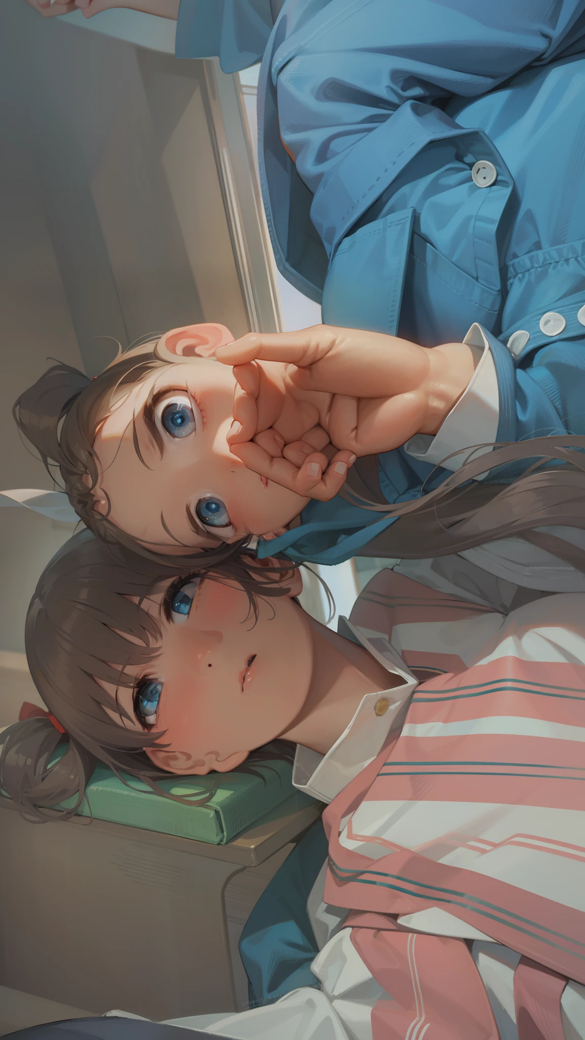 nodokaharamura, nodoka haramura, blue eyes, hair bow, long hair, pink hair, bow,
BREAK blue skirt, kiyosumi school uniform, pleated skirt, school uniform, serafuku, skirt,
BREAK looking at viewer,
BREAK indoors, classroom,
BREAK (masterpiece:1.2), best quality, high resolution, unity 8k wallpaper, (illustration:0.8), (beautiful detailed eyes:1.6), extremely detailed face, perfect lighting, extremely detailed CG, (perfect hands, perfect anatomy),