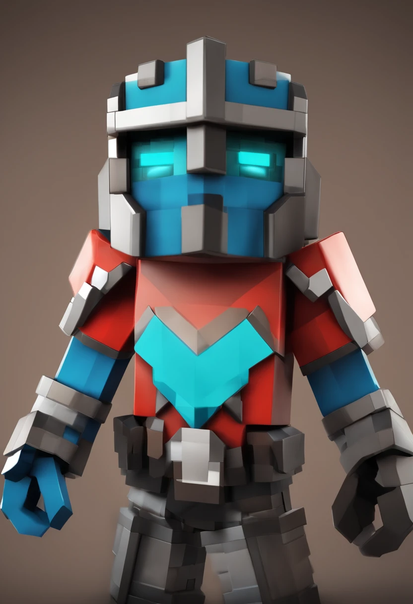 minecraft skin with iron armor, render