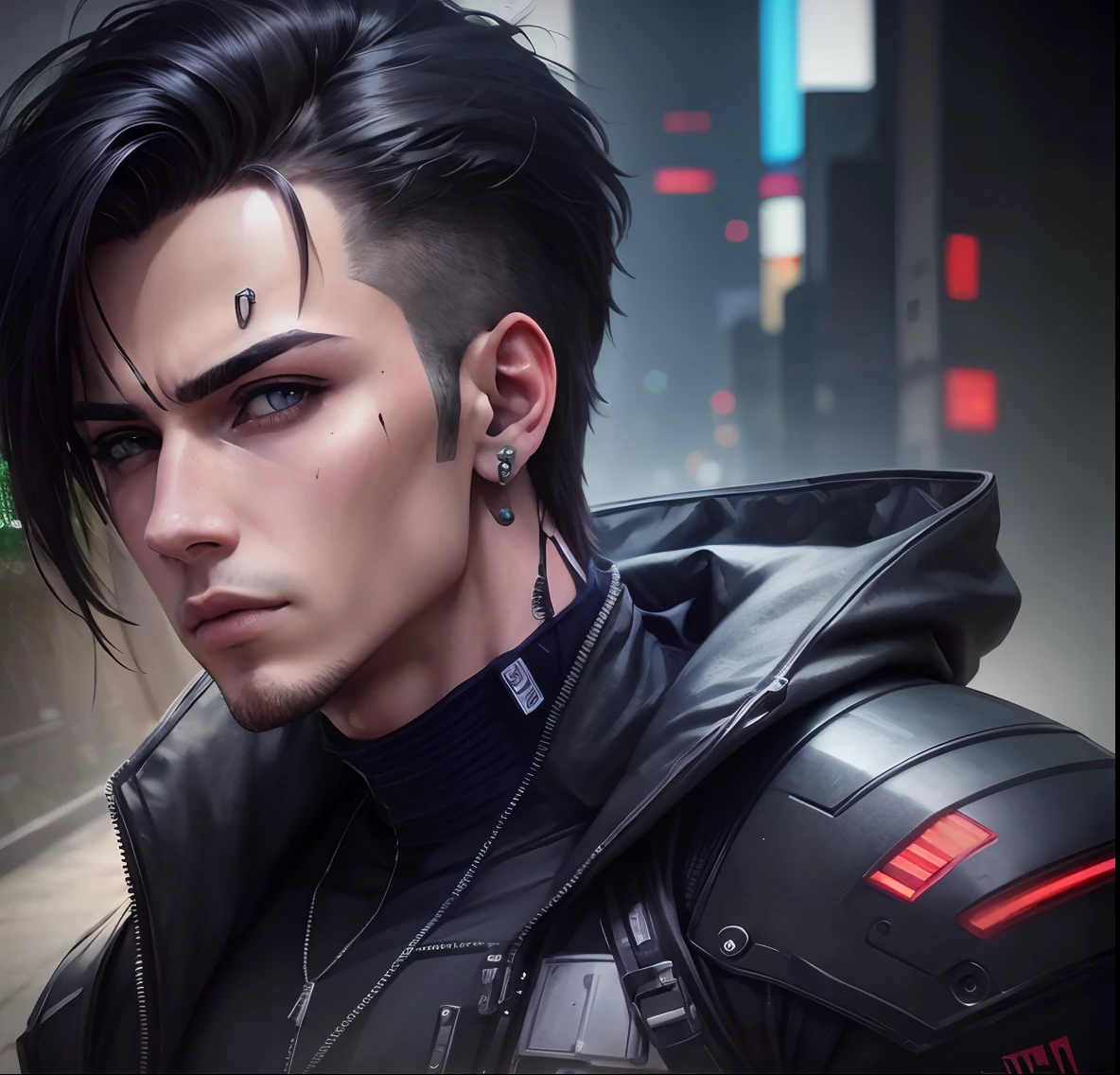 Change background cyberpunk handsome boy.realistik face 8k.ultre realistic.