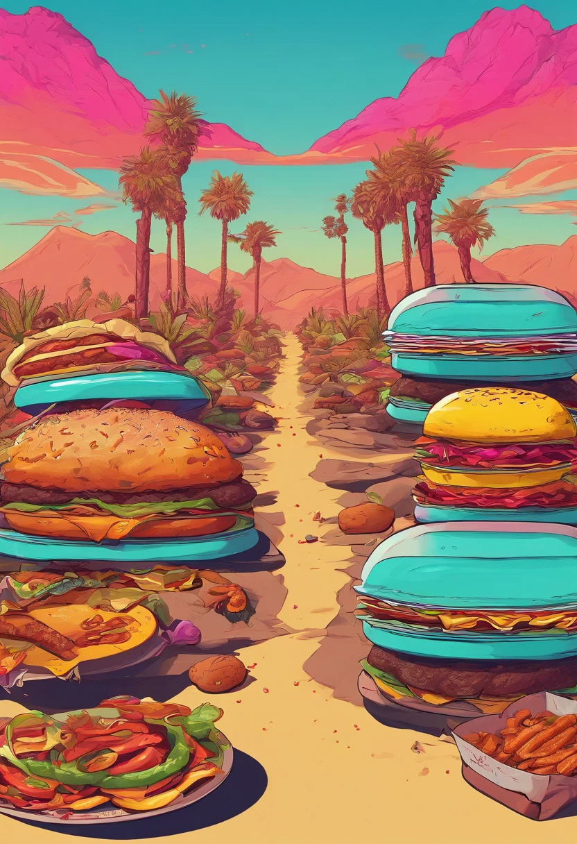 Food,desert,burgers,tacos,