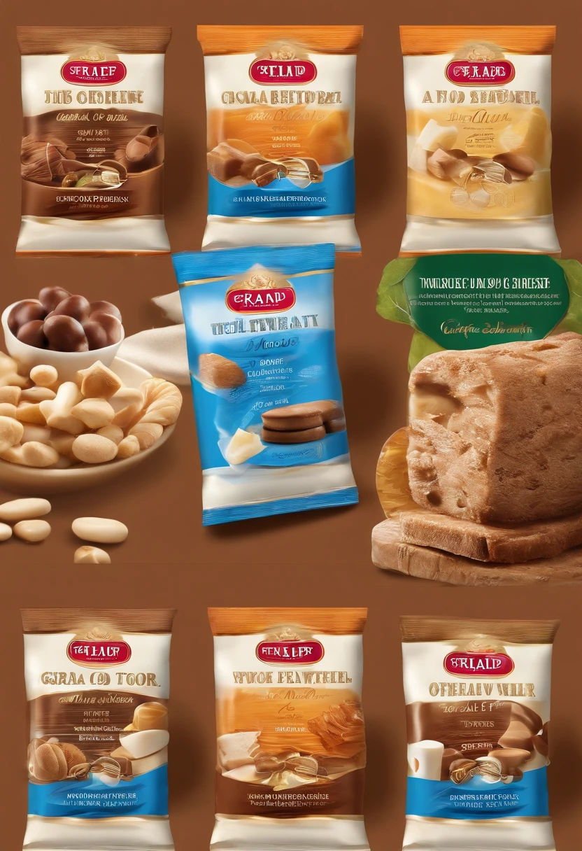 To develop a concept design of packaging for a line of wafer bars in chocolate glaze with toffee-cream flavors and yogurt of the GRAND TOUR trademark in a package in the form of a metallized opaque plastic wrapper (Flowpack).
Under TM GRAND TOUR a wide range of products is produced in the category of confectionery, as well as meat, Fish, Milk, fruit and vegetable products of the middle price segment.
Additional Information
Target audience:
A broad target audience with an average income: youth, active, energetic men and women of all ages. Sweet lovers, Quick snack. They buy products more often in chain supermarkets of the economy segment, They love everything bright, Positive, Standing out on the shelf. Innovators. They like to try new things, Unfamiliar Products. When choosing products on the shelf, they are more often guided by promotions and discounts, The attractiveness of the packaging, rather than the quality and usefulness of products. Prefer small packings and packages, All, What is convenient to take with you and quickly use.
Love to travel, A new experience, Sport, cuisine of different nations. Responsive to the recommendations of opinion leaders.
The development of packaging design includes a logo, which should harmoniously fit into the product concept.
Наименование Grand Tour (The Great Journey ) It is associated with a wide range of taste experiences and is suitable for any product line with a wide range of flavors, Easily adaptable to fan packaging designs for any purpose (Delicious travels, Tastes of the peoples of the world, Convenient packing on the road, traveling on various transport and much more)
Packaging design may include graphic elements, Illustrations, supporting the idea of the brand and the author of the design.
Our bar should stand out on the shelf among competitors precisely by its design.
The food zone should be pronounced (the visual of the product itself) , The logo is clearly traced, Readable.
Different colors are available for different tastes.
The text on the front of the bar package should include the name b