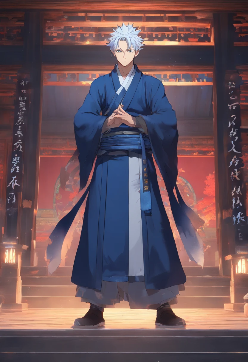 pronpt:(masterpiece、illustratio、animesque:1.3)、3Dmodel、Satoru Gojo of Jujutsu Kaisen、(Classic black attire:1.2)、Stand inside the temple at night、(Messy white hair:1.1)、(Blue eyes emitting blue light:1.2)、(serene expressions:1.1)、(Uncovered eyes:1.1)、(powerful being:1.2)、(mystic atmosphere:1.2)、(Subtle moonlight:1.1)、(Intricate temple architecture:1.2)、(ominous shadows:1.1)、(flowing robe:1.1)、(Detailed folds and folds:1.1)、 (Intense blue aura:1.2)、(Symbol of the power that surrounds him:1.1)、(Radiating magical energy:1.2)、(Spellcasting gestures:1.1)、(Mystical artifacts:1.1)、(Ether particles:1.1)、(dynamicposes:1.2)、(Epic soundtrack:1.2)、(A sense of awe:1.1)、(Magical powers:1.1)。
This prompt is、It draws a 3D anime illustration featuring Gojo Satoru from Jujutsu Kaisen。Gojo is shown dressed in his classic black clothes inside the night temple。His white hair is messy and、His blue eyes emit a glowing blue light。The illustration is Gojo's calm expression and powerful presence、It captures the mysterious atmosphere of the scene.。Intricate architecture of the temple、Subtle moonlight、Ominous shadows add to the overall atmosphere。The prompt is、Gojo's intense blue aura、Spell casting gestures、and emphasizes the awe surrounding his magical prowess。This artwork is、It aims to showcase the enchanting nature of Gojo Satoru as a shining magician。