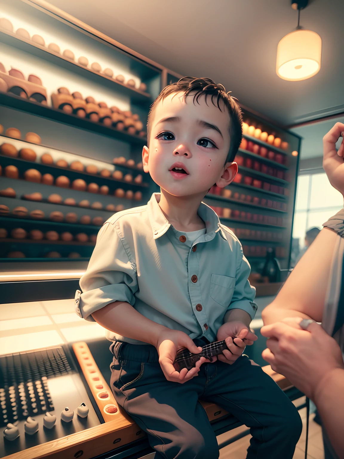 This face Cute baby boy 8k