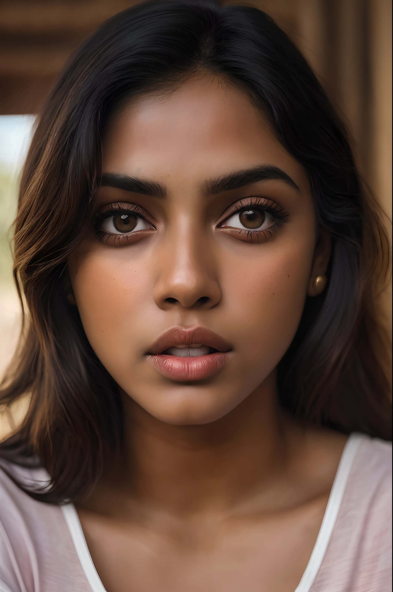 Amala Paul, (Close-up, fotografia editorial de uma mulher de 21 anos), (Rosto altamente detalhado:1.4) (sorrir:0.7) (fundo dentro escuro, Moody, estudo privado:1.3) Pov, Directed by: Lee Jeffries, Nikon D850 |, filme fotografia de stock ,4 Kodak Portra 400 ,camera f1.6 lentes ,cores ricas ,hyper realistic ,textura realista, dramatic lighting , cinestill 800,