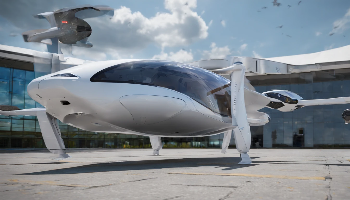 Imagine an eVTOL (Electric Vertical Takeoff and Landing Vehicle) that blends futuristic aesthetics with nuances of contemporary reality. The design should radiate modernity, yet without losing the sense that it can be produced and operated in today's world.
Body: The main structure of the eVTOL will have aerodynamic lines and a sleek construction, suggesting speed and efficiency. The fuselage will showcase a combination of matte and glossy surfaces, with subtle LED details that serve not only as flight indicators but also as aesthetic elements.
Wings and Rotors: The wings will be retractable to enable efficient operation both in VTOL mode and in horizontal flight. The rotors, incorporating the latest electric propulsion technology, will be designed to minimize noise, a common issue in traditional VTOL aircraft.
Cockpit: The cabin will offer broad visibility with a minimalist approach to controls, favoring touch and holographic interfaces. The sense of space is crucial, so the use of transparent and reflective materials will help to amplify the interior.
Connectivity: Embedded in the design will be a cutting-edge connectivity system, ensuring the eVTOL is always in sync with air traffic updates and weather conditions.
Sustainability: Keeping in mind today's reality, the design will emphasize sustainability. This will include recyclable materials and a high-efficiency battery that can be charged through renewable energy sources.
This eVTOL will not only be a means of transport but a statement, representing a vision of a near future where urban air mobility is seamlessly integrated into our daily lives.