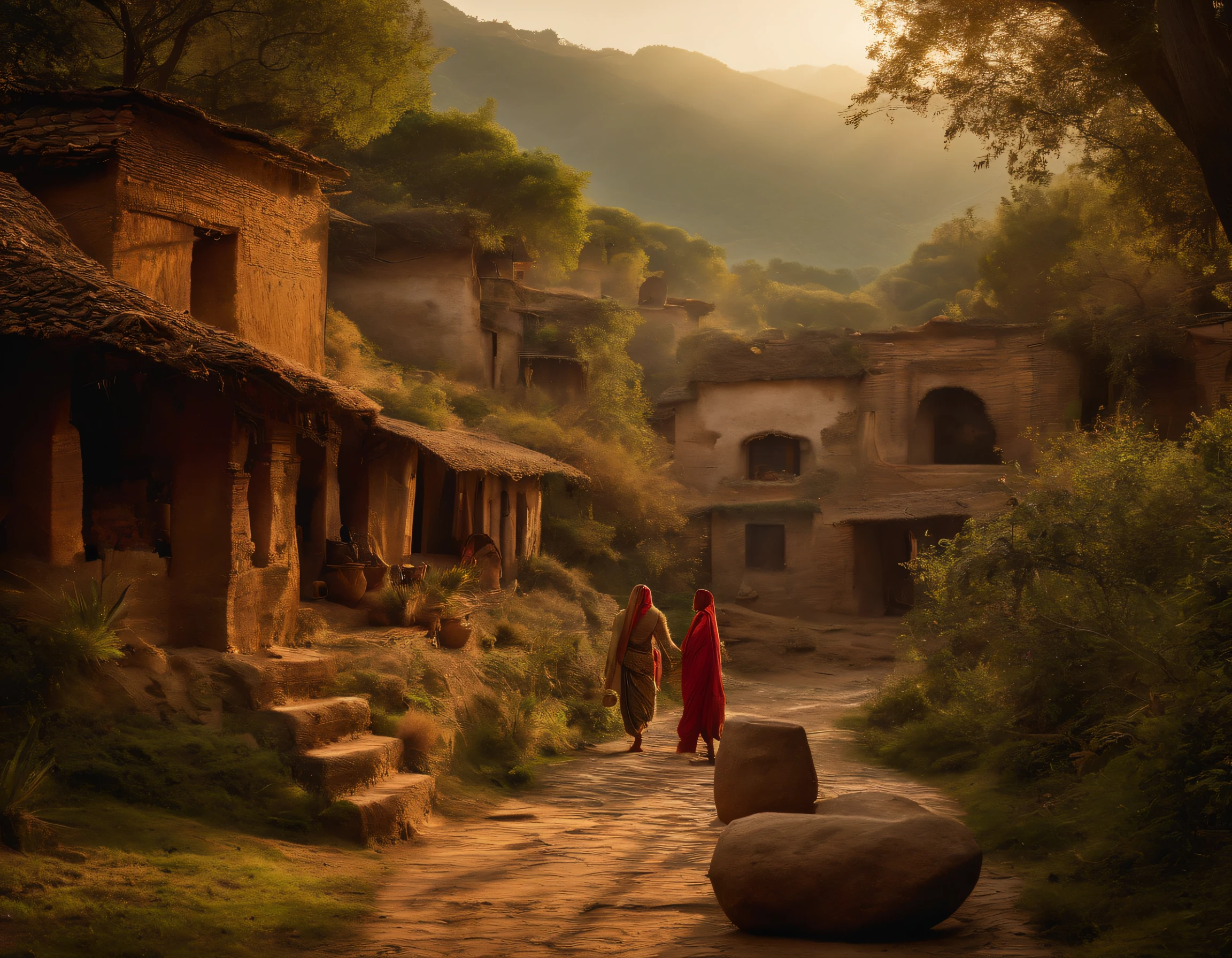 Screen keywords:Ancient Indian villages、the woods、Seven blind mice、Curiosity、exploring、Strange stuff、Take turns touching、Touch、speculate。