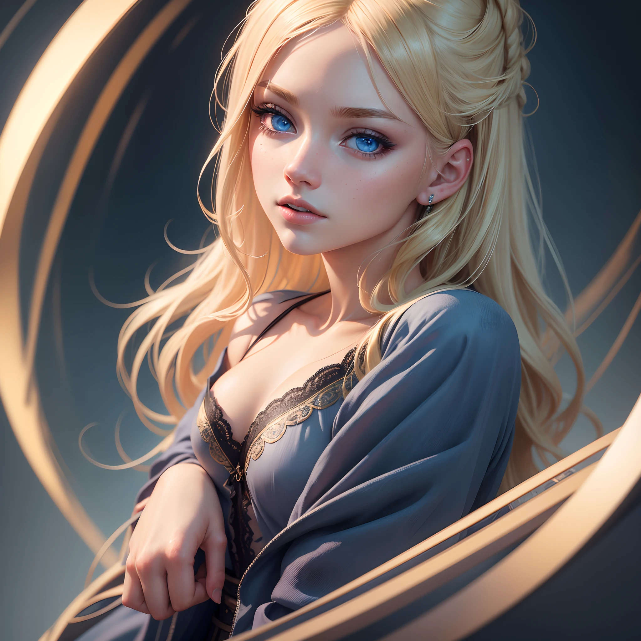 a girl with blond hair,blue eyes,beautiful detailed eyes,beautiful detailed lips,extremely detailed eyes and face,longeyelashes,2girls,best quality,4k,8k,highres,masterpiece:1.2,ultra-detailed,realistic:1.37,HDR,UHD,studio lighting,ultra-fine painting,sharp focus,physically-based rendering,extreme detail description,professional,vivid colors,bokeh,portraits