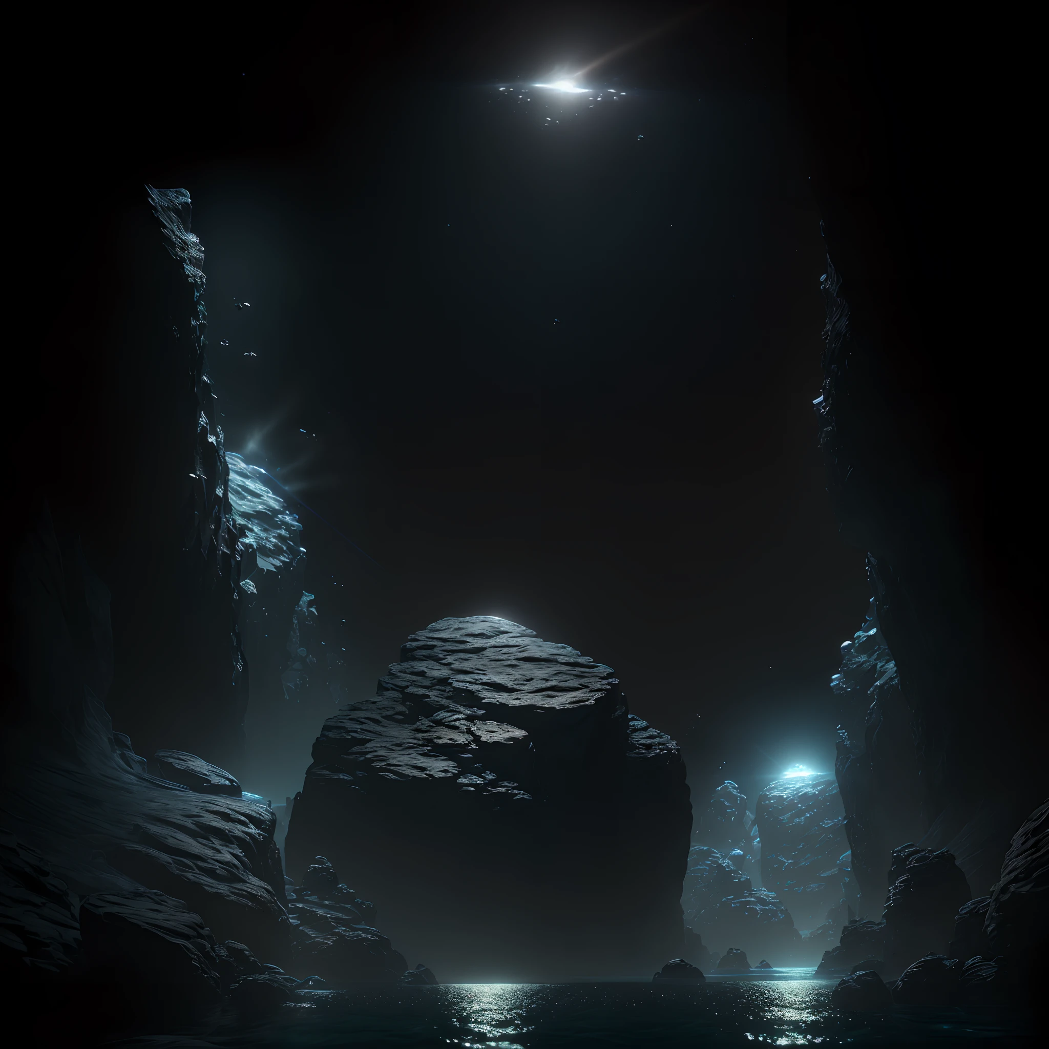 (8k, RAW photo, best quality, masterpiece:1.2), (realistic, photo-realistic:1.37), octane rendering, ultra high res, ultra-detailed, professional lighting, photon mapping, radiosity, physics-based rendering, ue5,man lost in space seabed water