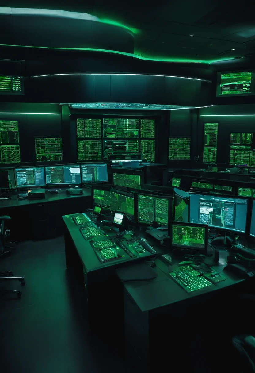 Corporate Security, internacional, LGPD, Centro de controle, Blade Panels, verde, Escuro, tecnologia, dados digitais, Data Security