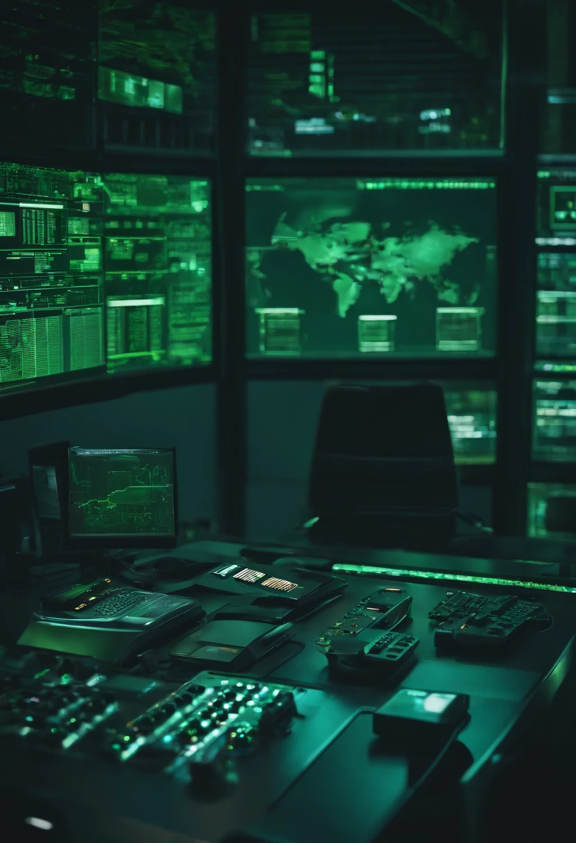 Corporate Security, internacional, LGPD, Centro de controle, Blade Panels, verde, Escuro, tecnologia, dados digitais, Data Security