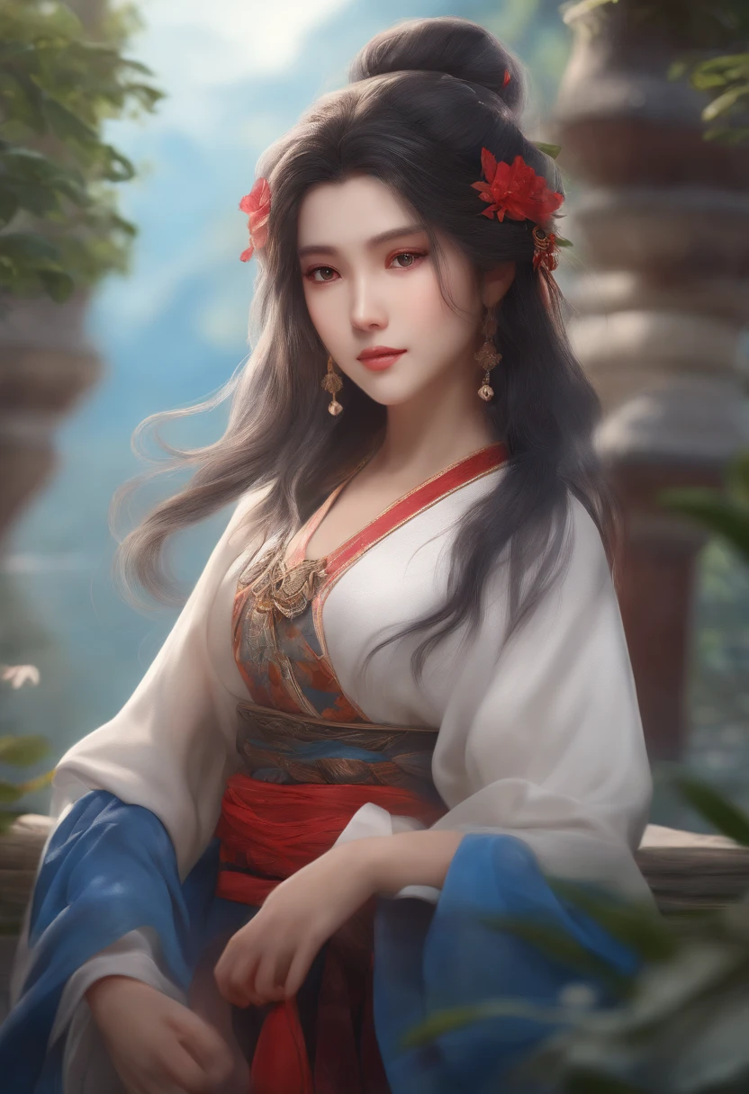 nsfw, 1girl, nude, (masterpiece: 1.4), (8K, realistic, raw photo, best quality: 1.4), skirtlift, standing on mountain top, nipple areola shape clear, beautiful breasts, Chinese girl, beautiful cute face, (real face: 1.4), perfect pussy, beautiful hairstyle, realistic brown eyes, beautiful detail eyes, (real skin: 1.3), beautiful skin, attractive, ultra high resolution, ultra realistic, cinematic lighting, black colored hair, long hair, twin ponytails, white ribbons, ancient China, Chinese mythology, dragon