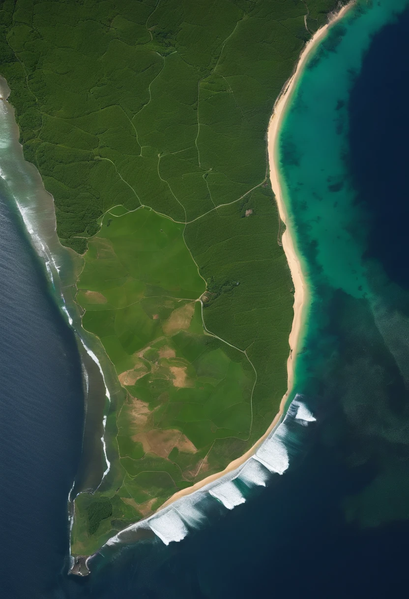 beautiful Srilanka satellite view