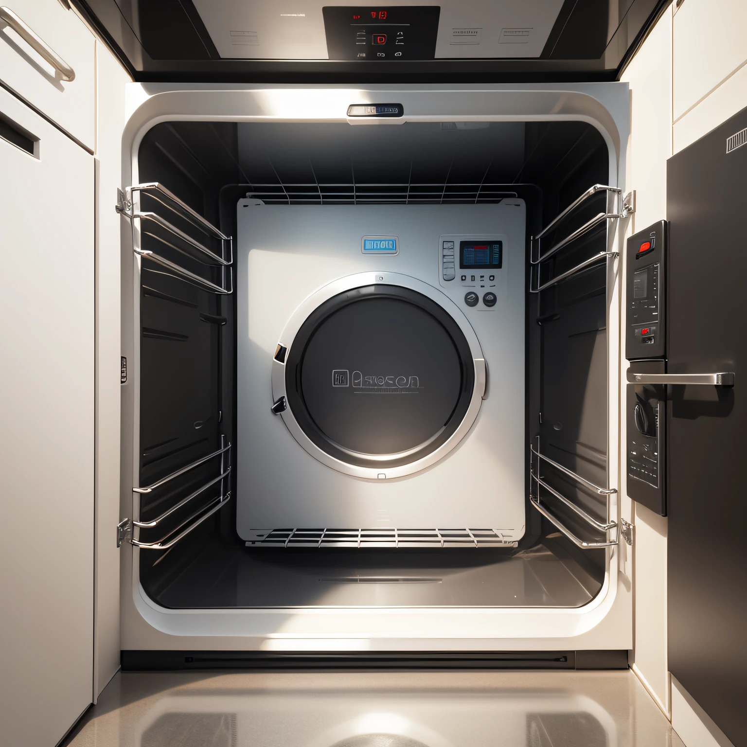 self cleaning oven with Door Decoration