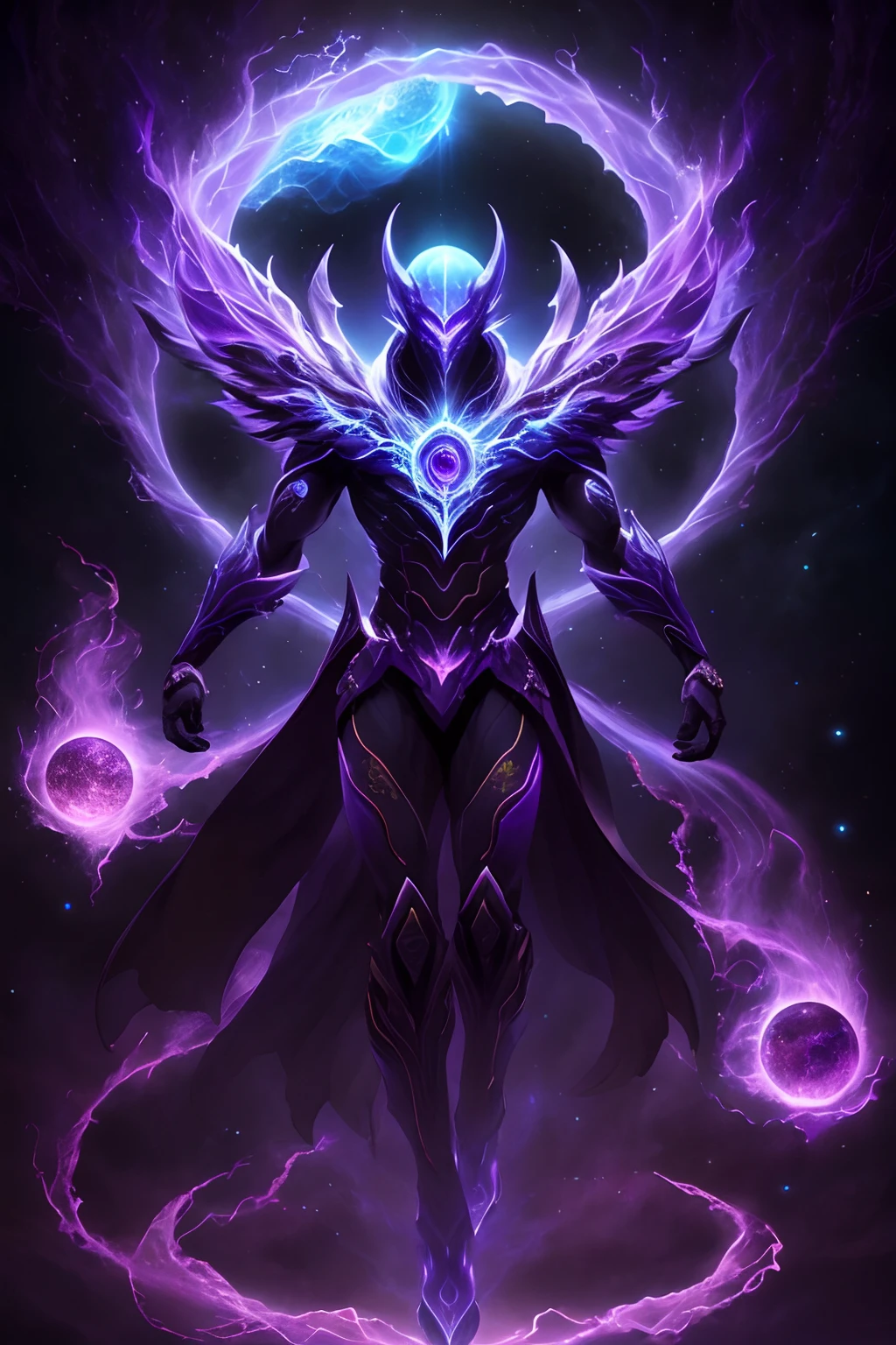"Create an ultra-detailed, Best Quality, A high-resolution masterpiece, Image of an umbral elemental with a non-humanoid figure, Seeping purple energy" Perfect shadows, High quality shading, Photorealistic,