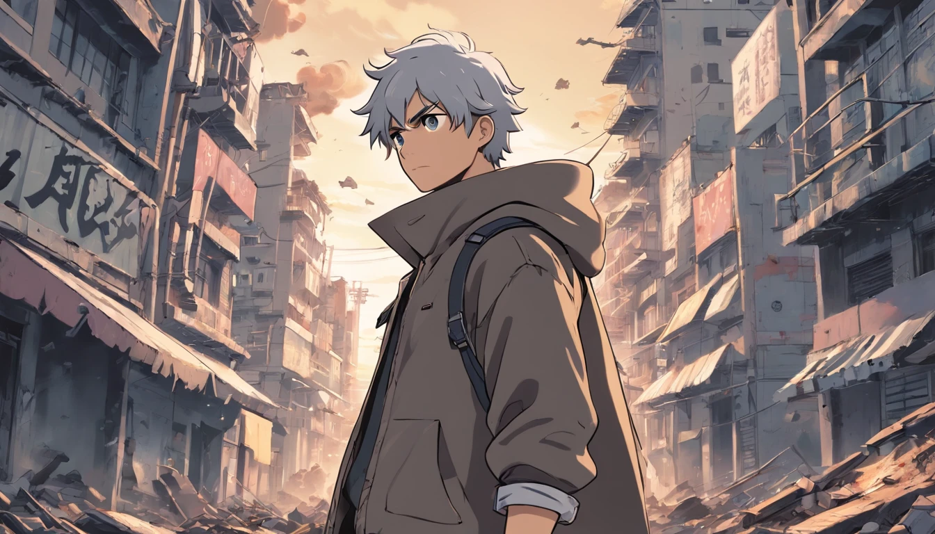 Uma imagem 8K que combina elementos de quadrinhos com emojis dos personagens, showing a stylish and attractive anime hero in a black and white filter. The image depicts the hero's actions to save the world, fight villains and show kindness using facial and full-body emojis. The illustrations are vibrant and detailed, with perfect lighting and maximum quality. The hero takes place in a post-apocalyptic setting of destruction and terror, conveying maximum realism and easy understanding of the character and his surroundings.
A visually captivating 8K image featuring a male anime hero depicted in a black and white filter. The image creatively combines the look of the comics with emojis that represent the hero's sequential actions to save the world, fight villains and show kindness. Emojis include facial and full-body expressions, including funny and angry faces. The illustrations are detailed and easy to understand, Set in a post-apocalyptic setting of destruction and terror, with maximum realism and quality.
An 8K image that combines the aesthetics of comic book panels with emojis that represent the actions of a stylish and attractive male anime hero. Black and white filter adds a unique touch to the image, showing the hero's sequential acts to save the world, fighting villains and demonstrating kindness by using full-body emojis, face and various facial expressions of the hero. The illustrations are vibrant, creative and easy to understand, in a post-apocalyptic scenario of destruction and terror, with maximum realism and quality.