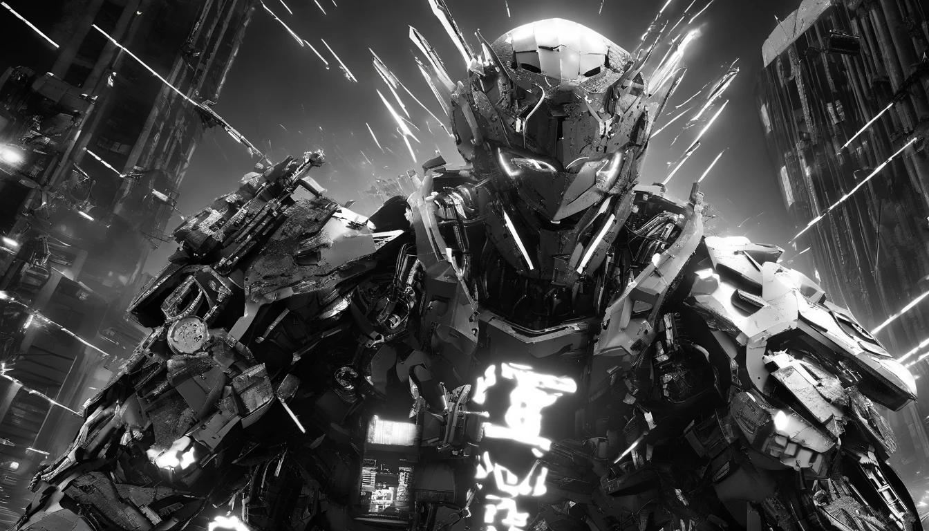 An 8K image of a stylish and eye-catching anime hero in a black and white filter, showing his actions to save the world, fighting villains and showing kindness. The image has perfect lighting and vibrant illustrations, with maximum quality and attention to detail of the hero's face and human features. The character is portrayed in a post-apocalyptic setting of destruction and terror, ensuring maximum realism and easy understanding of the character and his surroundings.
A visually stunning and highly detailed 8K image of a male anime hero, retratado em preto e branco com uma roupa distinta e atraente. The image captures the hero's sequential actions to save the world, fight villains and show kindness. The illustration displays creative, easy-to-understand representations of the character's face and human traits, in a realistic and apocalyptic scenario of destruction and terror.
A high-quality black and white image with 8K resolution, showing a charismatic and stylish male anime hero. The image captures the hero's sequential acts to save the world, waging epic battles against villains and demonstrating kindness. Illustrations prioritize creativity and clarity, allowing easy understanding of the character and his surroundings. The hero is depicted in an eye-catching outfit, Set in a post-apocalyptic landscape of destruction and terror, with maximum realism and detail.
(2) Prompt revisado:
Create an 8K black and white image of a male anime hero that embodies style and charisma. The image should show the hero's sequential actions to save the world, fight villains and show kindness. Must feature vibrant illustrations with perfect lighting and maximum quality. The character's face and human features should be highly detailed and easily recognizable. The hero should be portrayed with a captivating and attractive outfit. The surroundings should represent a post-apocalyptic scene