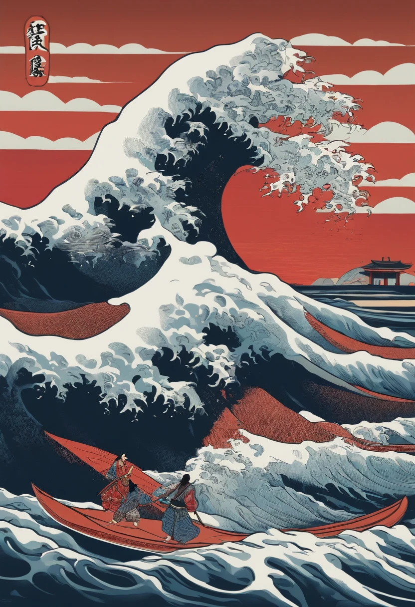 ukiyoe.surf.samurai.wave