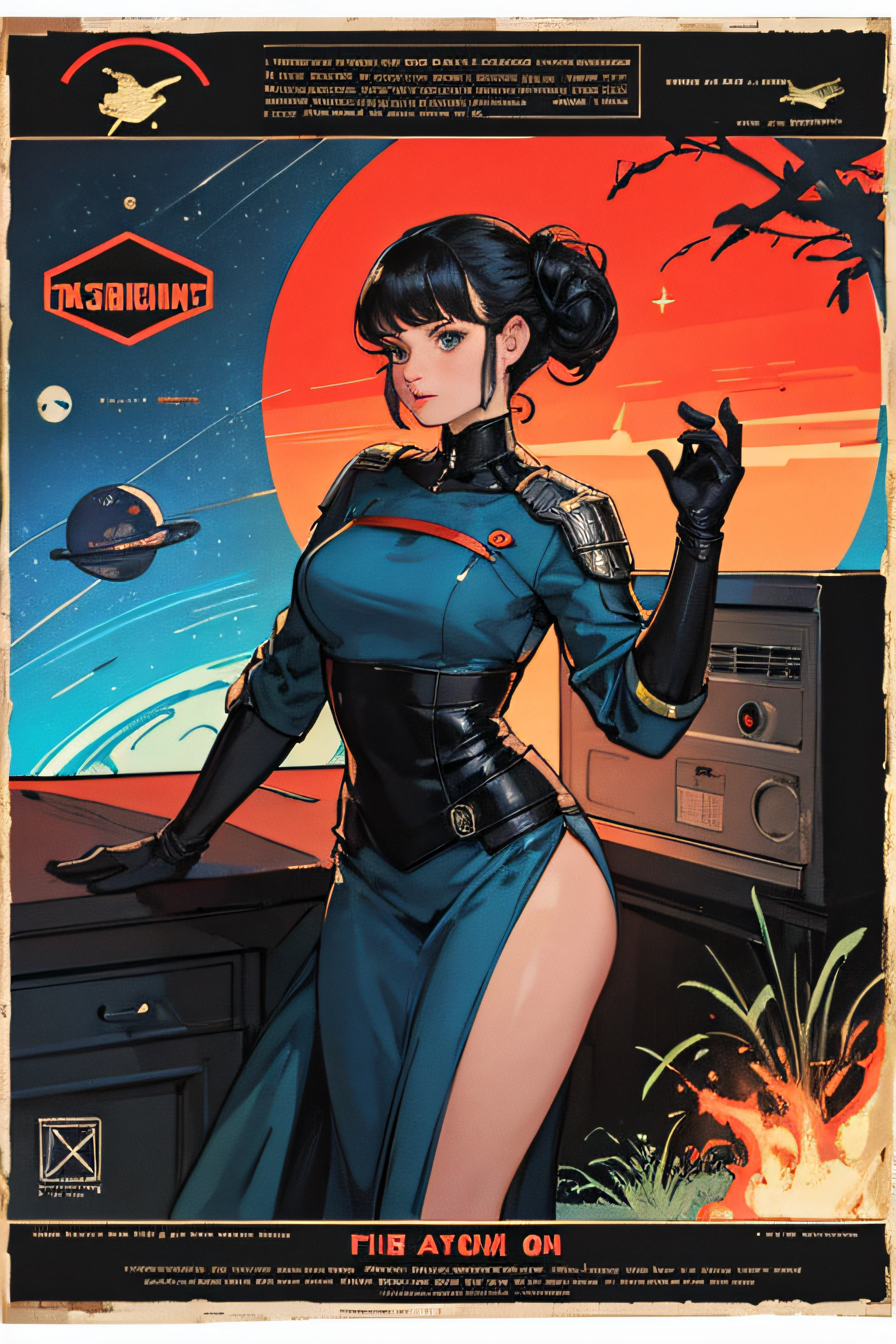 Magnificent artificial intelligence, mulher bonita, hiper-realista, cinematic angle, blue neon blurred background, circuitos aparentes, vibrante, detalhado, zbrush, comic illustration, trends on Artstation. por Peter Mohrbacher, por wlop, por Ruan Jia, por Alphonse Mucha, por Dmitry Prozorov, por Norman Rockwell, half naked, shirtless, leathercoat,