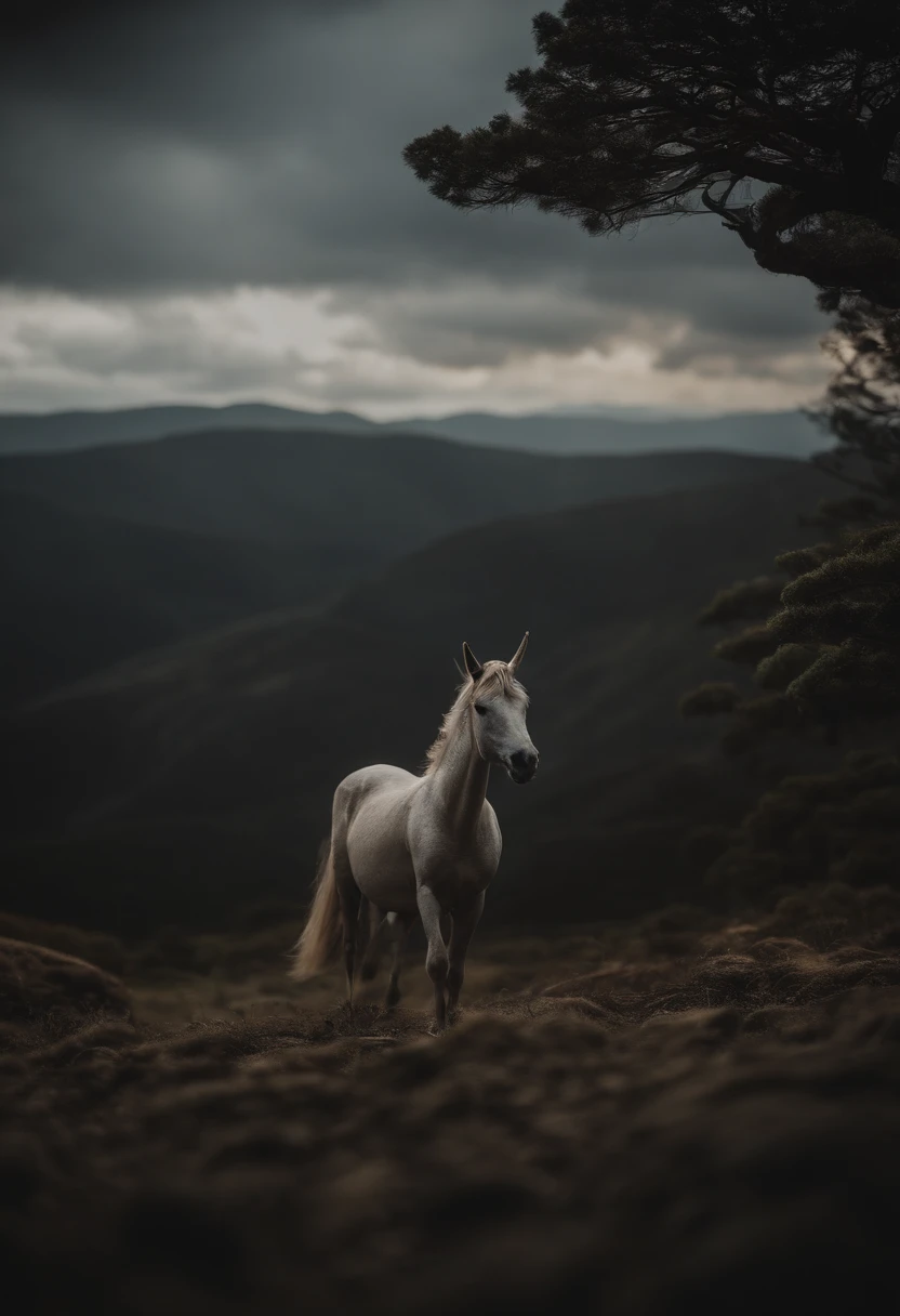 Aliens de outro planeta em cima de um unicornio