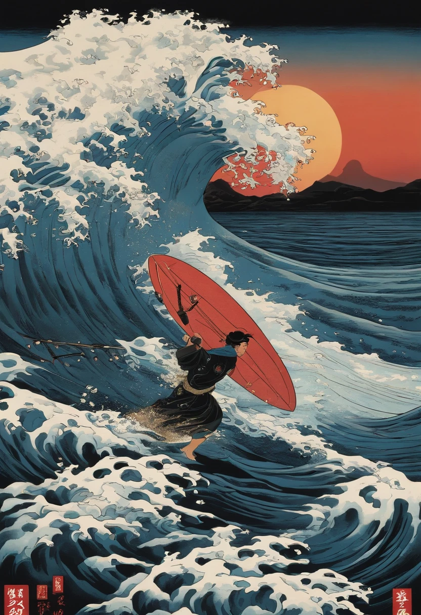 ukiyoe.wave.surfing.ninja