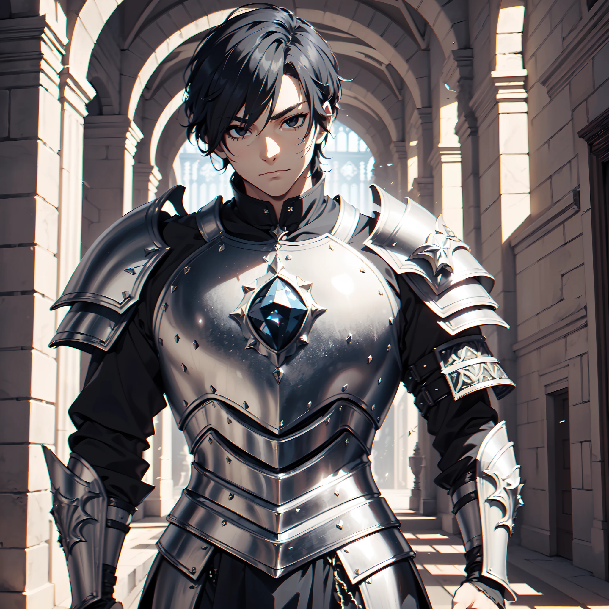 128K Ultra High Definition,
128K Ultra High Quality,
128K Ultra High Resolution,
Best Definition,
Best Quality,
Best Resolution,
Perfectly Detailed,
Perfectly Designed,
Extremely Detailed,
Extremely Designed,
Hyper Detailed,
Hyper Definition,
Hyper Quality,
Hyper Resolution,
Masterpiece,
(((Anime))),
Body Shot,
(((Boy))),
Handsome,
Muscular Body,
(((Black Short Hair))),
(((Black Eyes))),
(((Hyper Detailed & Perfectly Designed White Diamond Armor Plates))),
(((Hyper Detailed & Perfectly Designed Engraving Jeweled Baron Armor))),
(((Inside Of Medieval Royal Palace Background Scenery))),