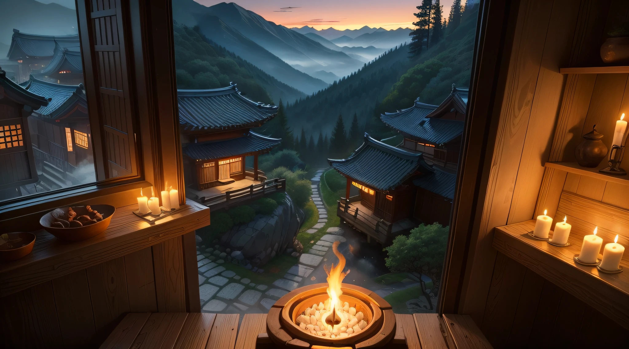 Trails in the mountains