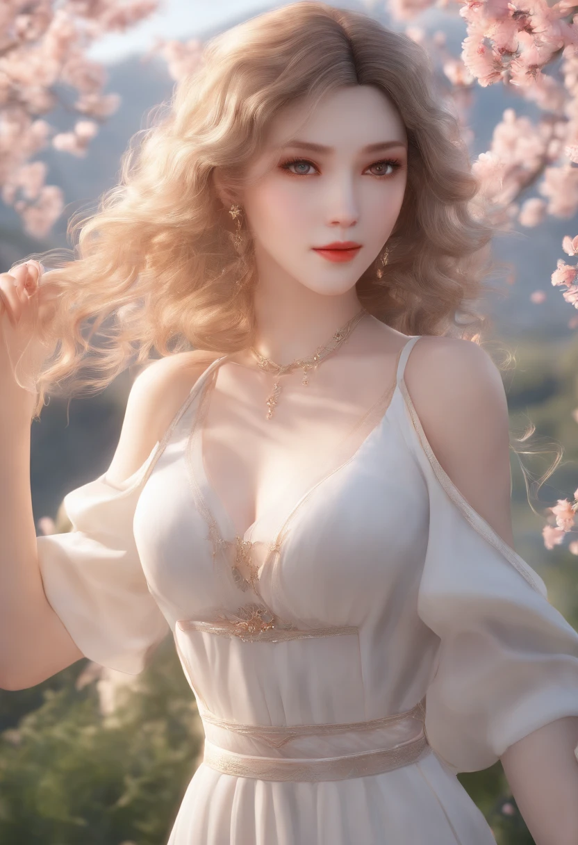 ultra-detailliert, tmasterpiece, topquality, hight resolution, High 8K Image Quality, Photogenic clarity, A detailed eye, gradients, perfect anatomy body proportions , NFFSV , nikon z9 80mm lens, petite girl, 12yo, Cyan eyes, Bright natural light, sunshine, Beautiful alignment and snow-white teeth, Smiling, Shows breasts on camera, little chest, The body shape of a slim model, Beautiful posture, Summer Outdoor Recreation, handsome girl, blonde woman, standing in the grass, Bright sun, flower field, Realistic, hair light, bare breast